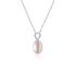 Colier argint cu perla naturala roz pudra si pietre DiAmanti SK22527N_L-G (Argint 925‰ 2,35 g.)