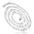 Lant barbati argint rodiat FIGARO plat 4,2 mm x 55 cm DiAmanti FigaroP100-55cm-SL (Argint 925‰ 9,9 g.)