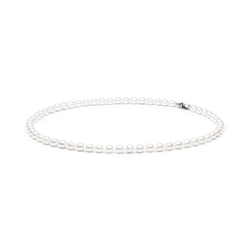 Colier perle naturale albe 38 cm si argint DiAmanti FCW365-CS-G (Argint 925‰ 0,65 g.)