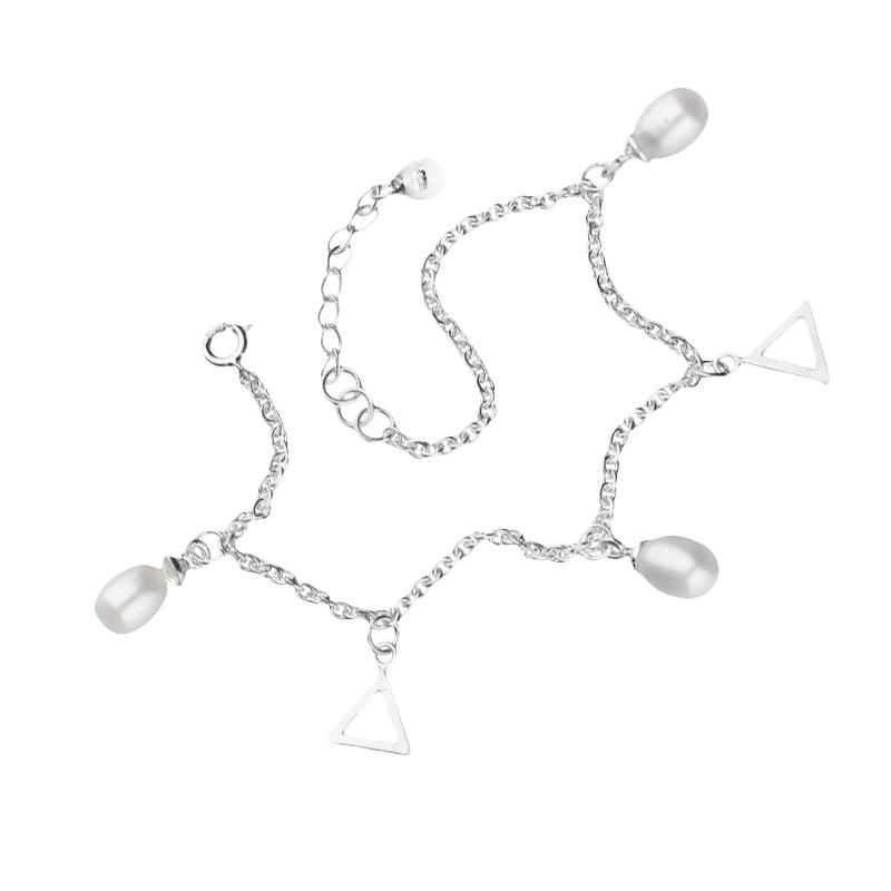 Bratara argint cu perle si triunghiuri DiAmanti MT001-AS (Argint 925‰ 2 g.)