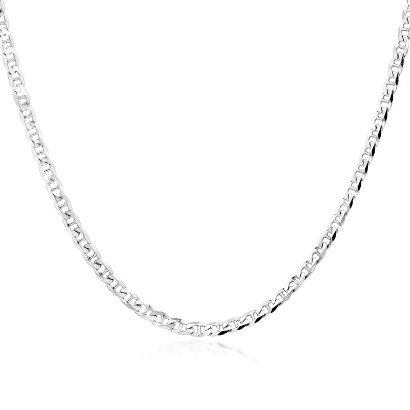 Lant argint barbati placat cu rodiu 3,3 mm x 60 cm model Anchor DiAmanti TDS080-60cm-SL (Argint 925‰ 7,5 g.)