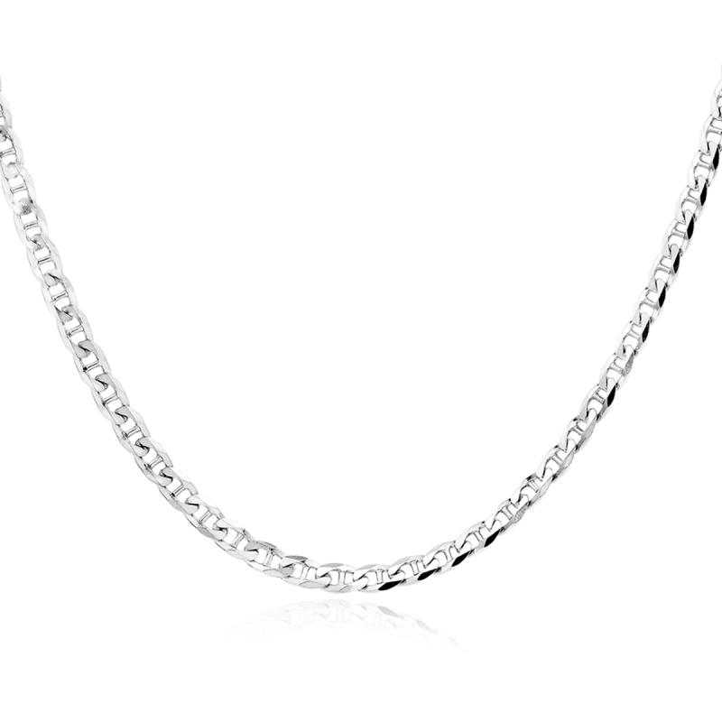 Lant argint barbati placat cu rodiu 4,4 mm x 50 cm model Anchor DiAmanti TDS100-50cm-SL (Argint 925‰ 10,5 g.)