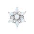 Pandantiv argint fulg de nea cu opal Snowflake DiAmanti AP20721-AS (Argint 925‰ 2 g.)
