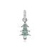 Pandantiv argint brad impodobit cu cristale Christmas Tree DiAmanti AP13016-AS (Argint 925‰ 1 g.)