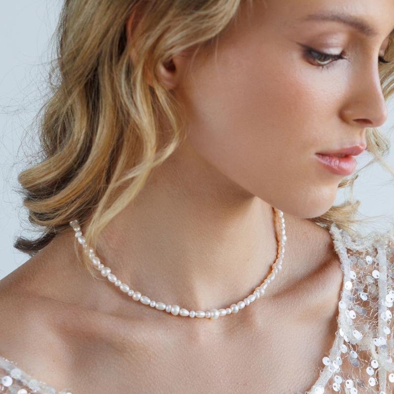 Colier perle naturale albe si argint 40 cm DiAmanti 234-116C-G (Argint 925‰ 0,65 g.)