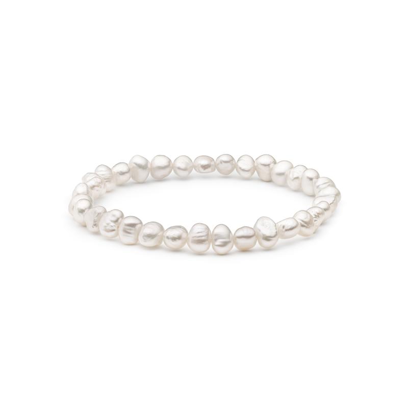 Bratara perle naturale albe si argint DiAmanti BRW47-B-G