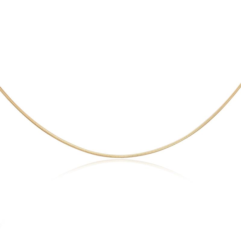 Lantisor argint placat cu aur galben 0,9 mm x 60 cm model șarpe DiAmanti Snake C020-Gold-60cm-SL (Argint 925‰ 3,6 g.)