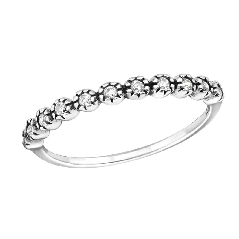 Inel half eternity din argint cu zirconii model DiAmanti DIA32339 (Argint 925‰ 1,15 g.)