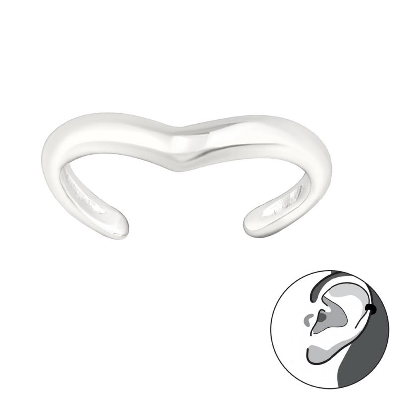 Cercel ear cuff din argint model wave DiAmanti DIA28232 (Argint 925‰ 0,25 g.)