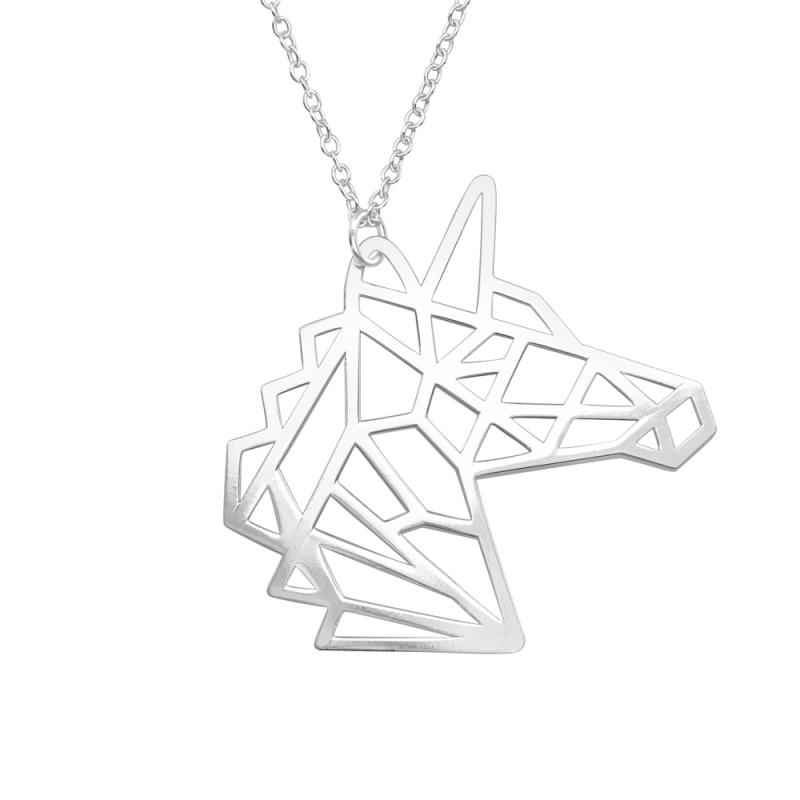Lantisor din argint cu pandantiv geometric unicorn model DiAmanti DIA39217 (Argint 925‰ 1,75 g.)