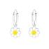 Cercei rotunzi din argint cu floricica model DiAmanti DIA37219 (Argint 925‰ 0,75 g.)