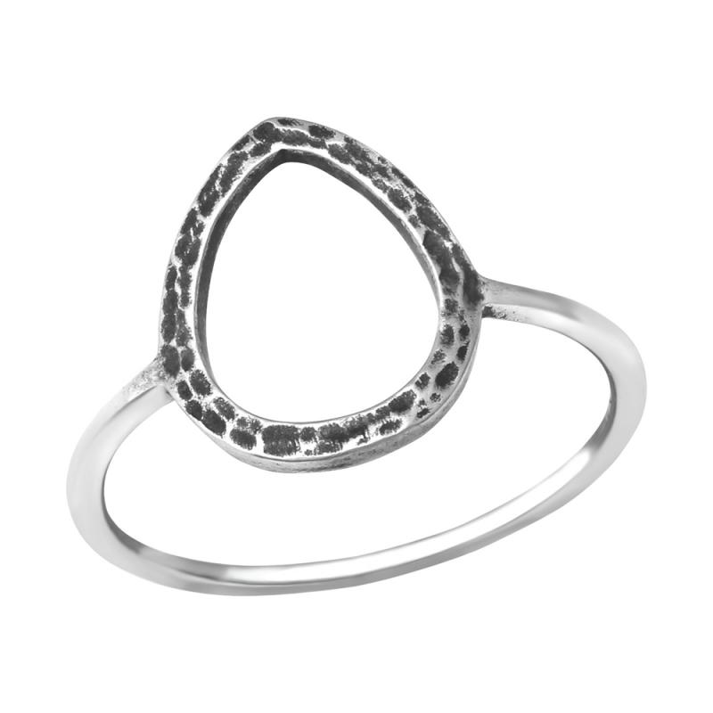 Inel din argint in forma de lacrima fatetata model DiAmanti DIA33824 (Argint 925‰ 1,15 g.)