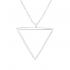 Lantisor din argint cu pandantiv triunghi model DiAmanti DIA39711 (Argint 925‰ 1,65 g.)