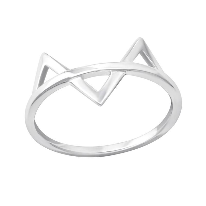 Inel din argint model geometric triunghiuri DiAmanti DIA33826 (Argint 925‰ 1,3 g.)