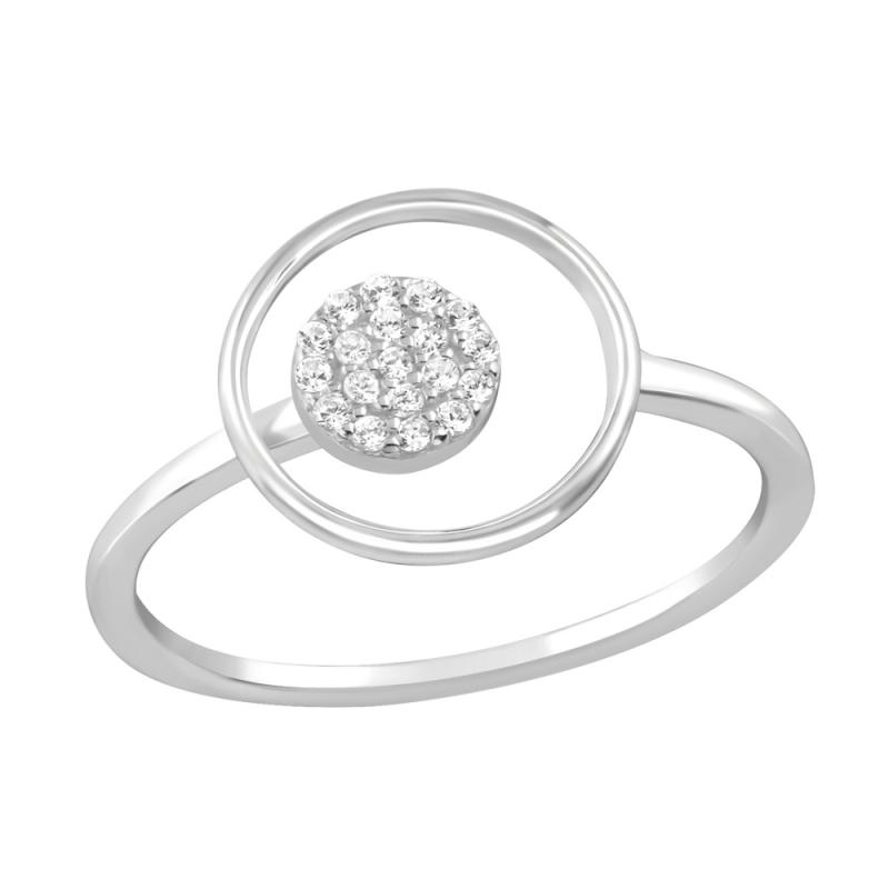 Inel din argint model cerc cu zirconii DiAmanti DIA36881 (Argint 925‰ 1,4 g.)