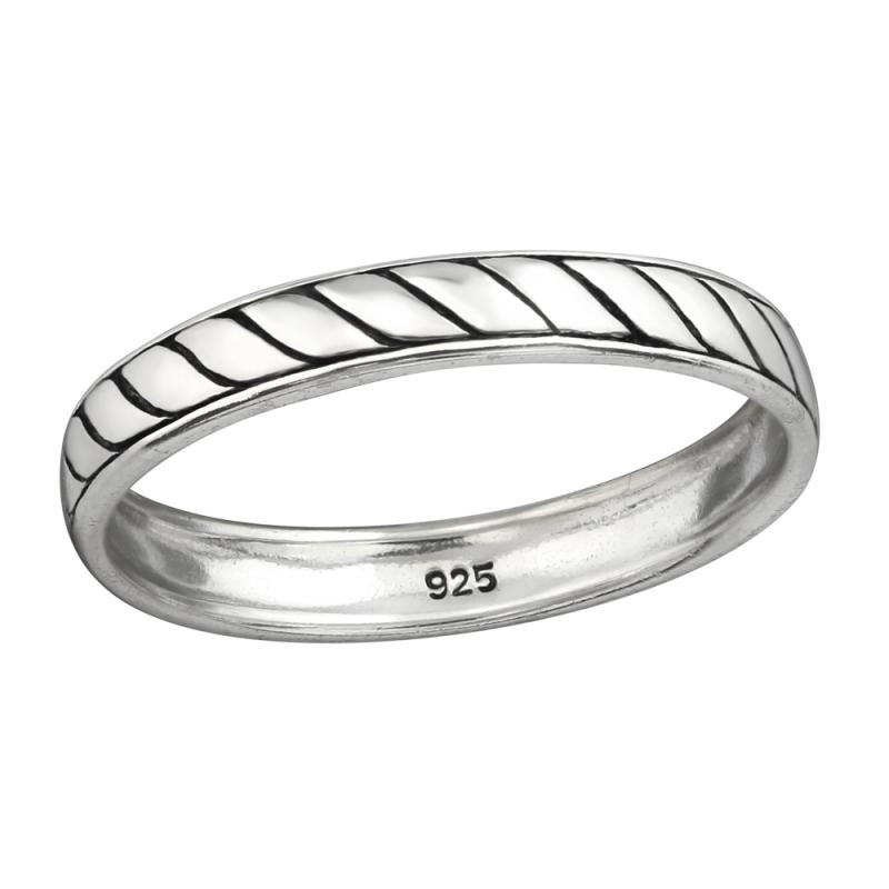 Inel din argint model impletit antichizat DiAmanti DIA38481 (Argint 925‰ 2 g.)