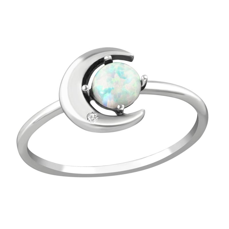 Inel din argint cu luna si Opal model DiAmanti DIA36873 (Argint 925‰ 1,25 g.)