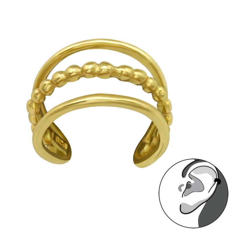Cercel ear cuff din argint placat cu aur galben model DiAmanti DIA28230 (Argint 925‰ 0,45 g.)