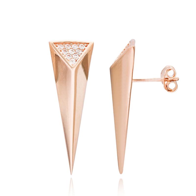 Cercei argint placat cu aur roz Dainty Design DiAmanti DIA4001-EAR