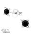 Cercei din argint Star cu Onix DiAmanti DIA32075-Black Onyx (Argint 925‰ 0,5 g.)