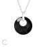 Lantisor din argint cu pandantiv cristal Swarovski negru DiAmanti DIA31792-Black (Argint 925‰ 1,5 g.)