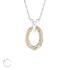 Lantisor din argint cu pandantiv cristal Swarovski Golden DiAmanti DIA27735-GoldenShadow (Argint 925‰ 1,3 g.)