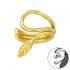 Cercel ear cuff din argint placat cu aur galben frunza DiAmanti DIA40921 (Argint 925‰ 0,55 g.)