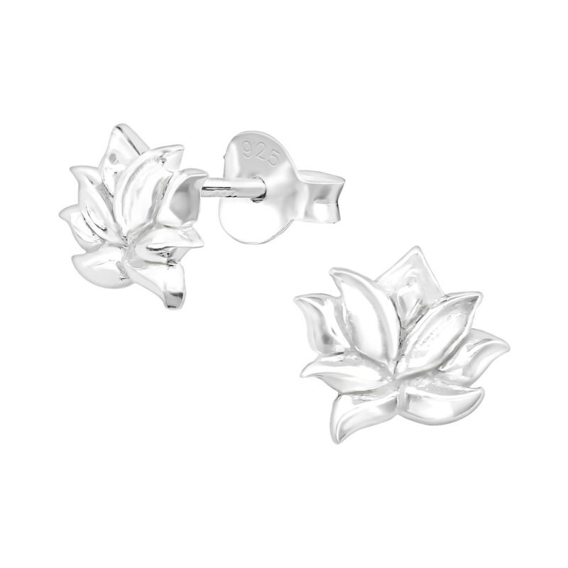 Cercei din argint Floare Lotus DiAmanti DIA36685 (Argint 925‰ 0,95 g.)