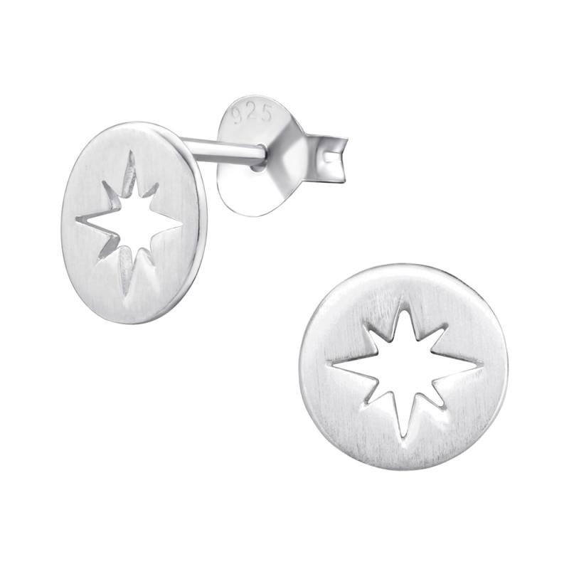 Cercei din argint cerc cu stea DiAmanti DIA32381 (Argint 925‰ 0,7 g.)