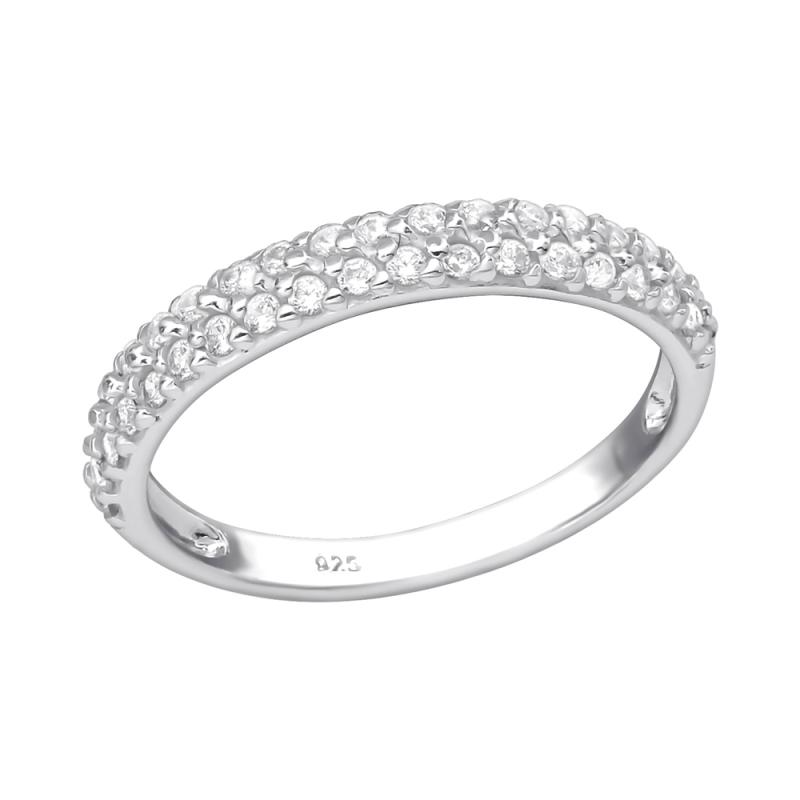 Inel half eternity din argint cu pietre DiAmanti DIA35379 (Argint 925‰ 2 g.)