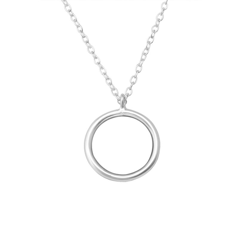 Lantisor din argint cu pandantiv cerc DiAmanti DIA36355 (Argint 925‰ 1,4 g.)