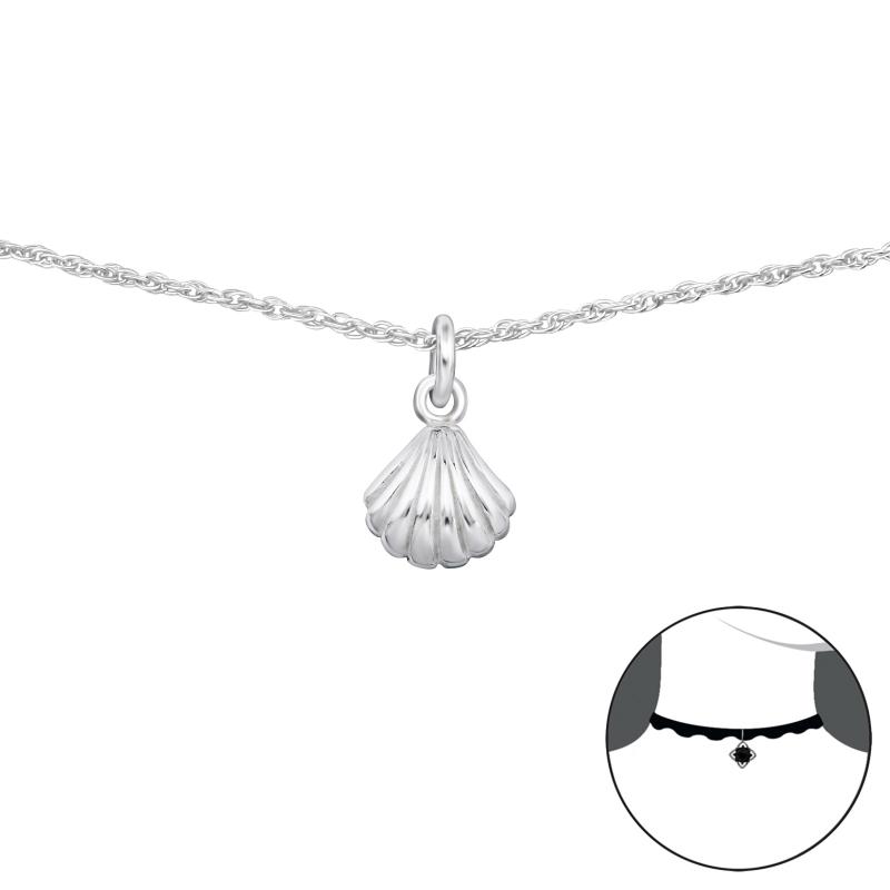 Choker argint cu scoica DiAmanti DIA34708 (Argint 925‰ 1,35 g.)